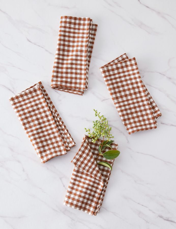 Mini Gingham Napkins (Set of 4) by Heather Taylor Home added by Spoak Member