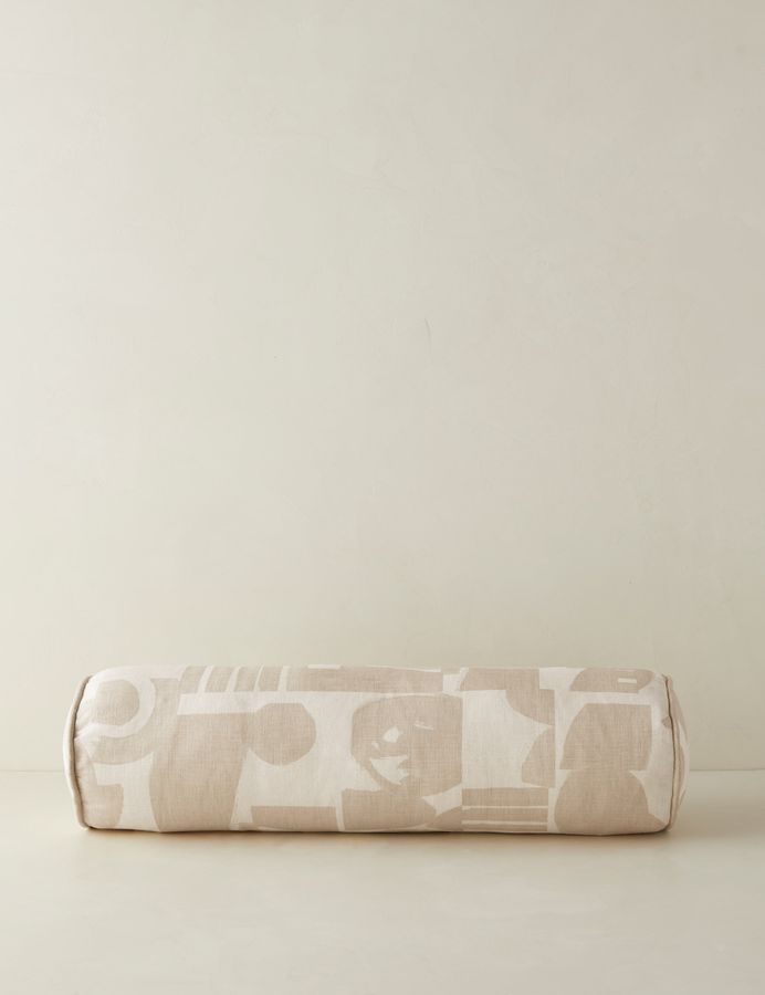 Organic Shapes Linen Bolster Pillow by Sarah Sherman Samuel added by Spoak Member