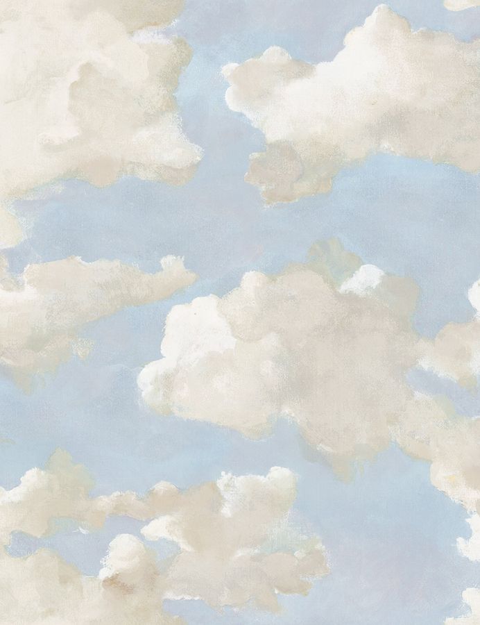 Clouds on Canvas Premium Peel + Stick Wallpaper Swatch, Blue added by Spoak Member