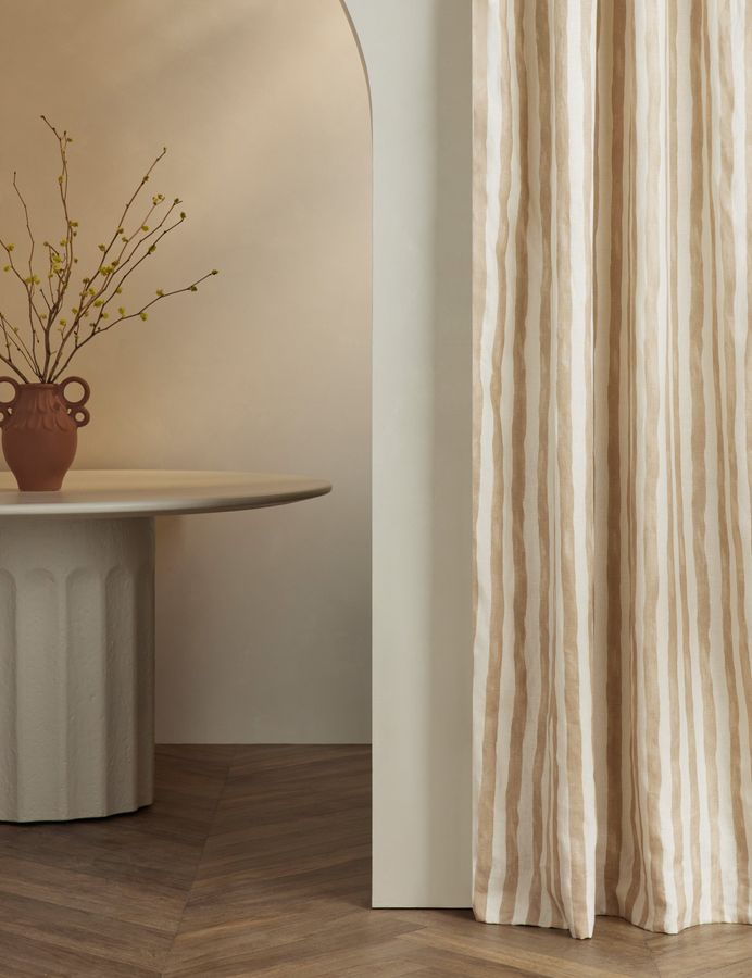 Painterly Stripe Linen Curtain Panel by Sarah Sherman Samuel added by Spoak Member