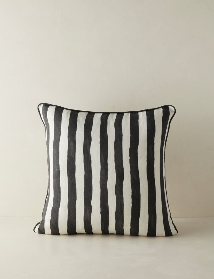 Painterly Stripe Linen Pillow by Sarah Sherman Samuel added by Spoak Member