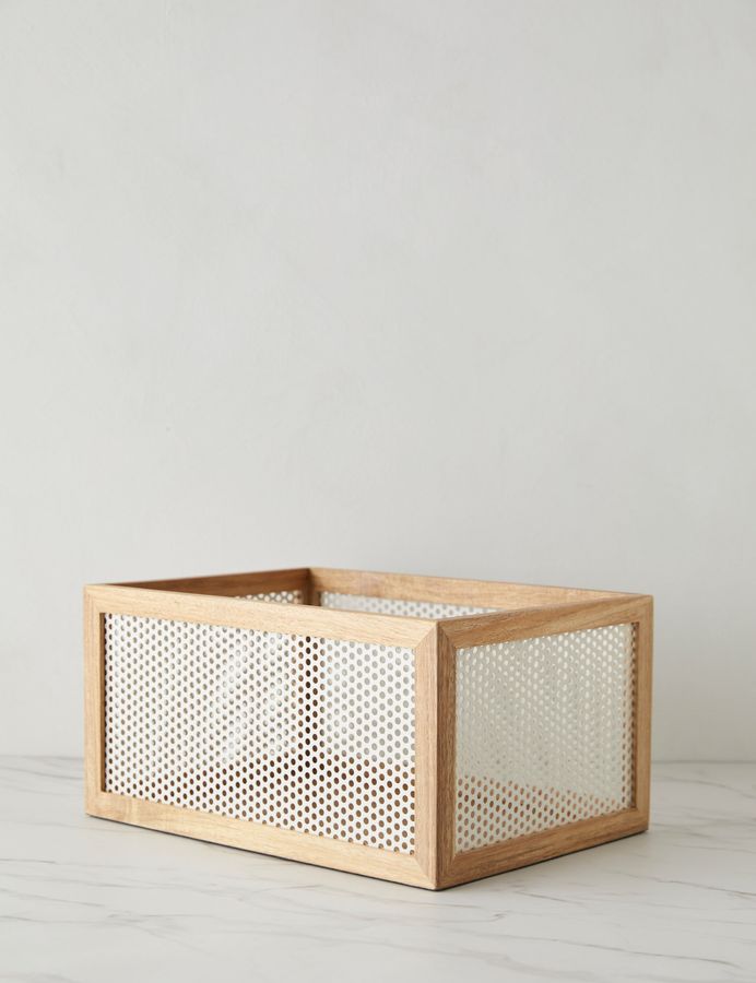 Perforated Acacia Basket by NEAT Method added by Spoak Member