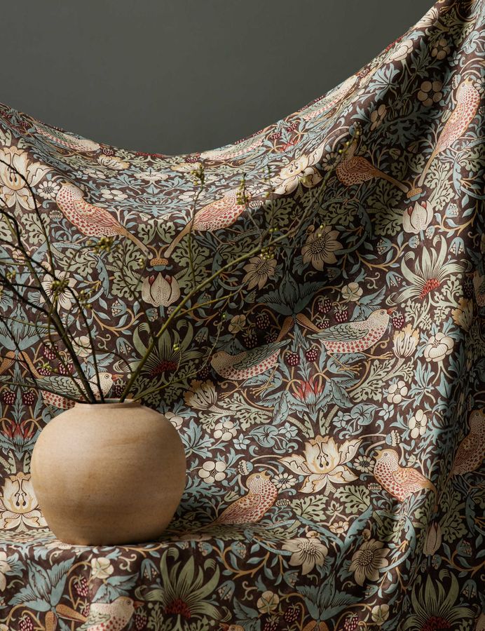 Strawberry Thief Cotton Fabric by Morris & Co. added by Spoak Member