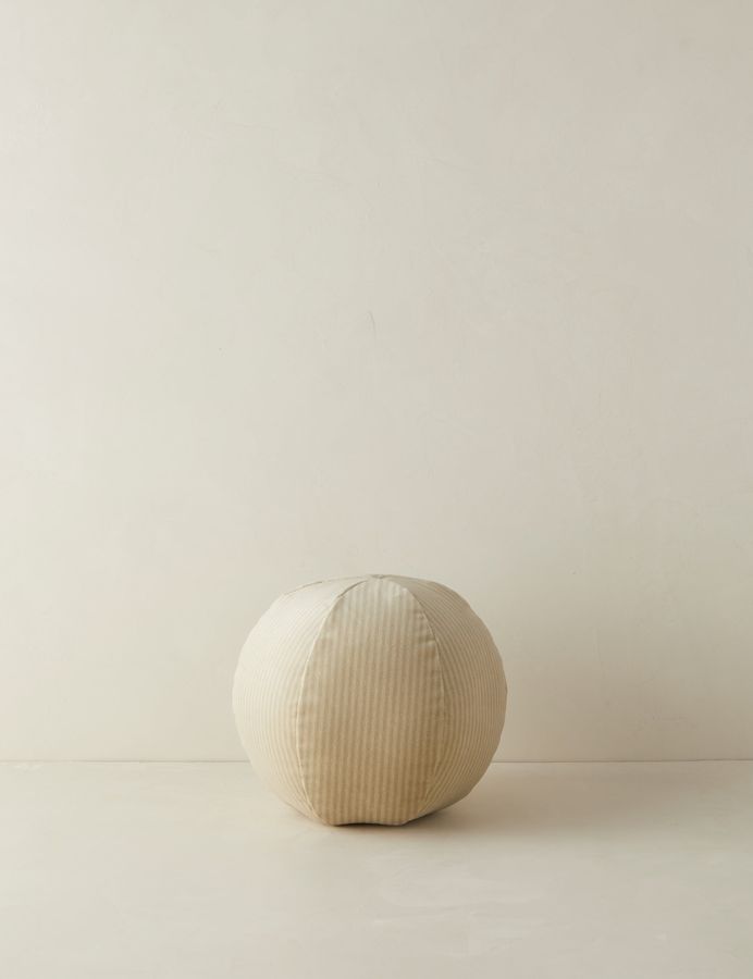 Striped Velvet Ball Pillow by Sarah Sherman Samuel added by Spoak Member