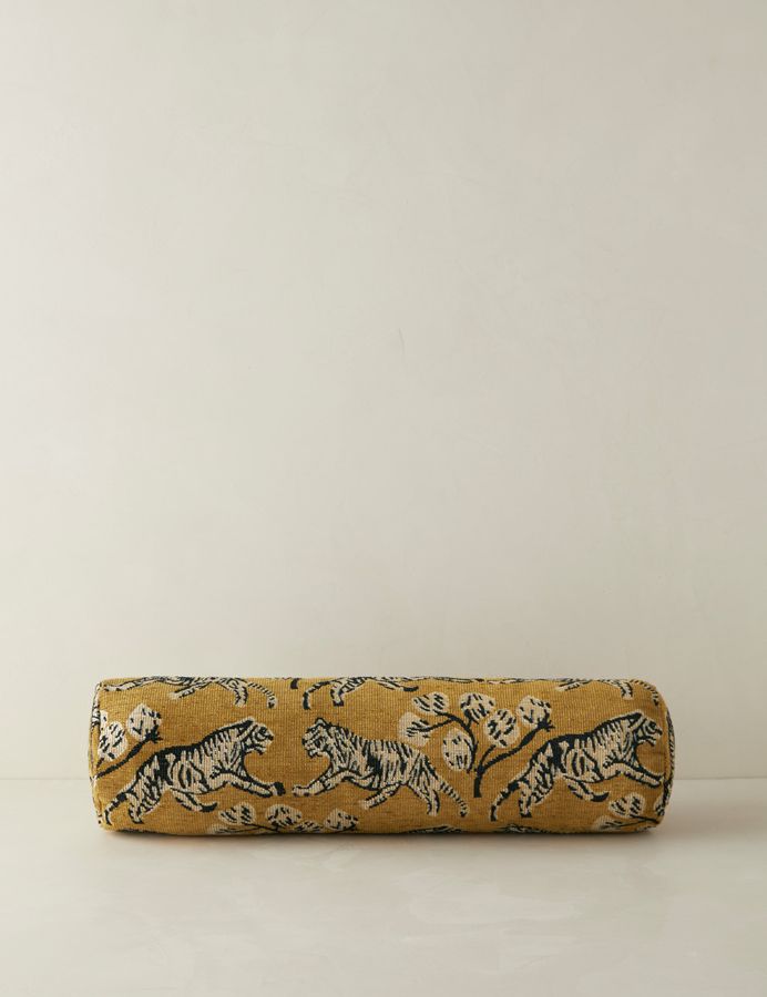 Tiger Jacquard Bolster Pillow by Sarah Sherman Samuel added by Spoak Member