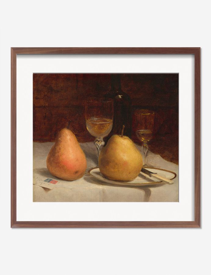 Two Pears on a Tabletop Print by Sanford Robinson Gifford added by Spoak Member