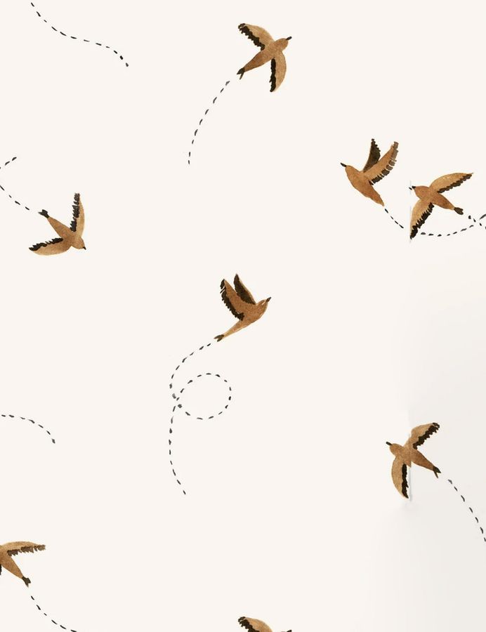 Rylee + Cru Sparrows Wallpaper Swatch, Rust added by Spoak Member