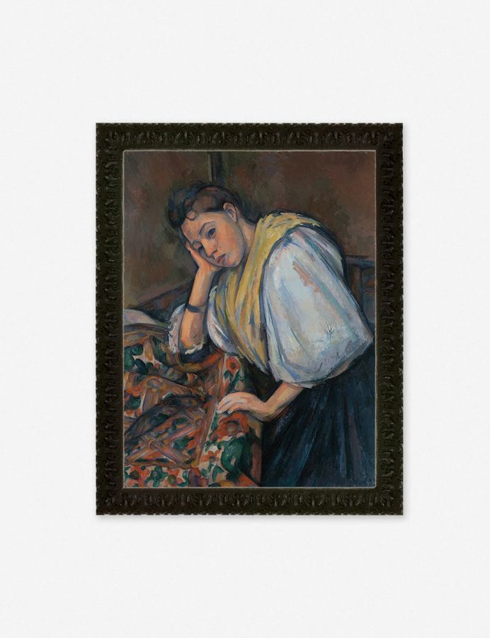 Young Italian Woman at a Table Wall Art by Paul Cezanne added by Spoak Member