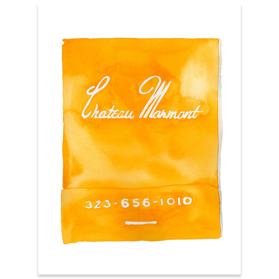 CHATEAU MARMONT MATCHBOOK WATERCOLOR PRINT added by Spoak Member