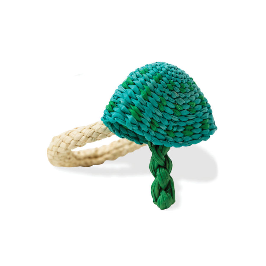 Raffia Napkin Rings - Mushroom - Blue/Green added by Spoak Member