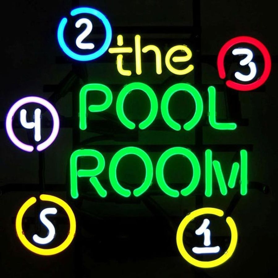 "The Pool Room" Neon Sign, Pool Room Neon Sign, Pool Table Neon Sign added by Hannah McKernan
