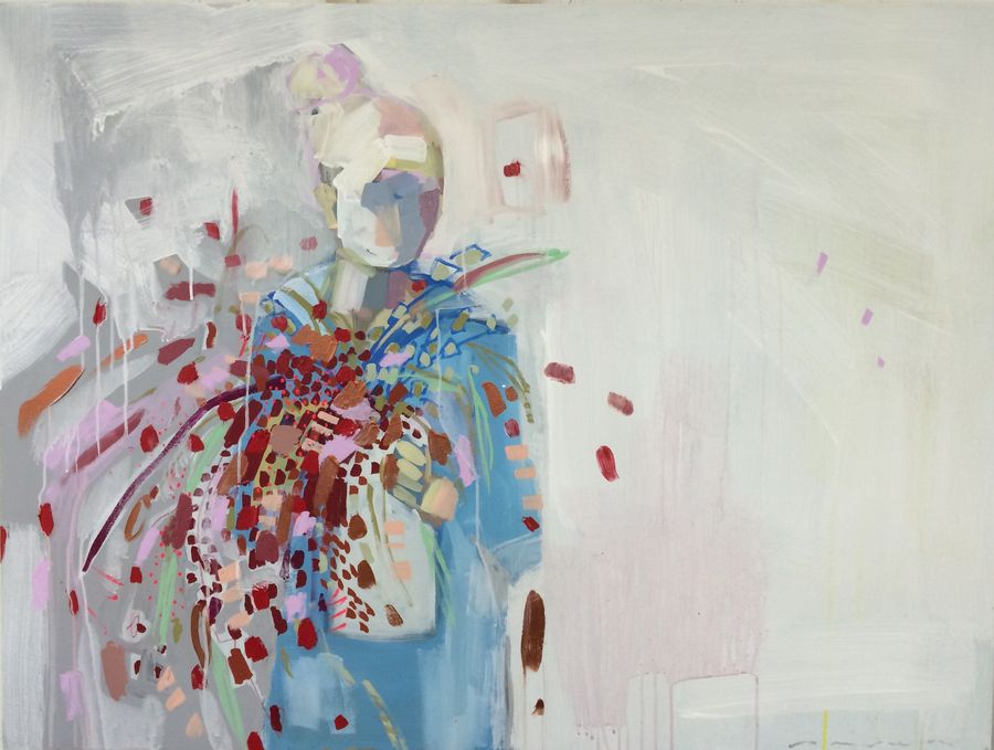 Leah before her coffee 48x36 added by Spoak Member