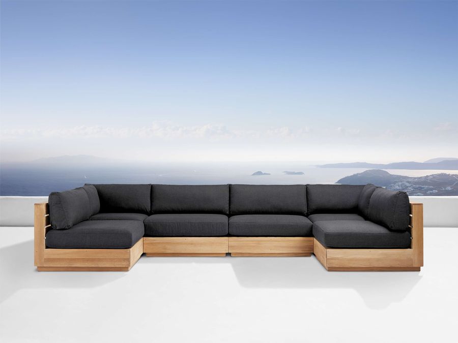 Bal Harbour Outdoor Teak Six-Piece Sectional added by Spoak Member