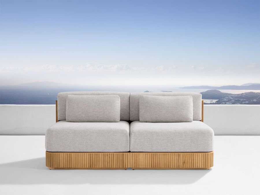 Beaumont Outdoor Teak Two-Piece Modular Sofa added by Spoak Member
