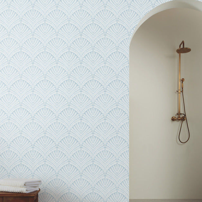 Beachcomber Wallpaper in Blue/White added by Kate Lynn Nemett