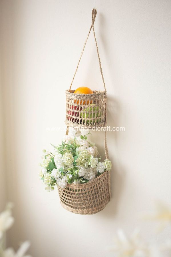 Seagrass Hanging fruit 2-tiers basket added by Spoak Member