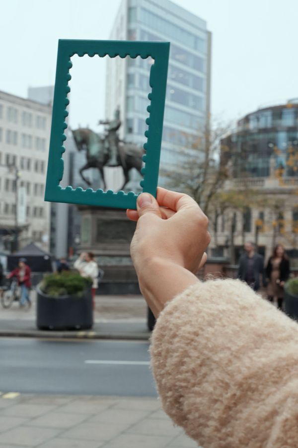 Teal Lacquered Wood Stamp Mount added by Spoak Member