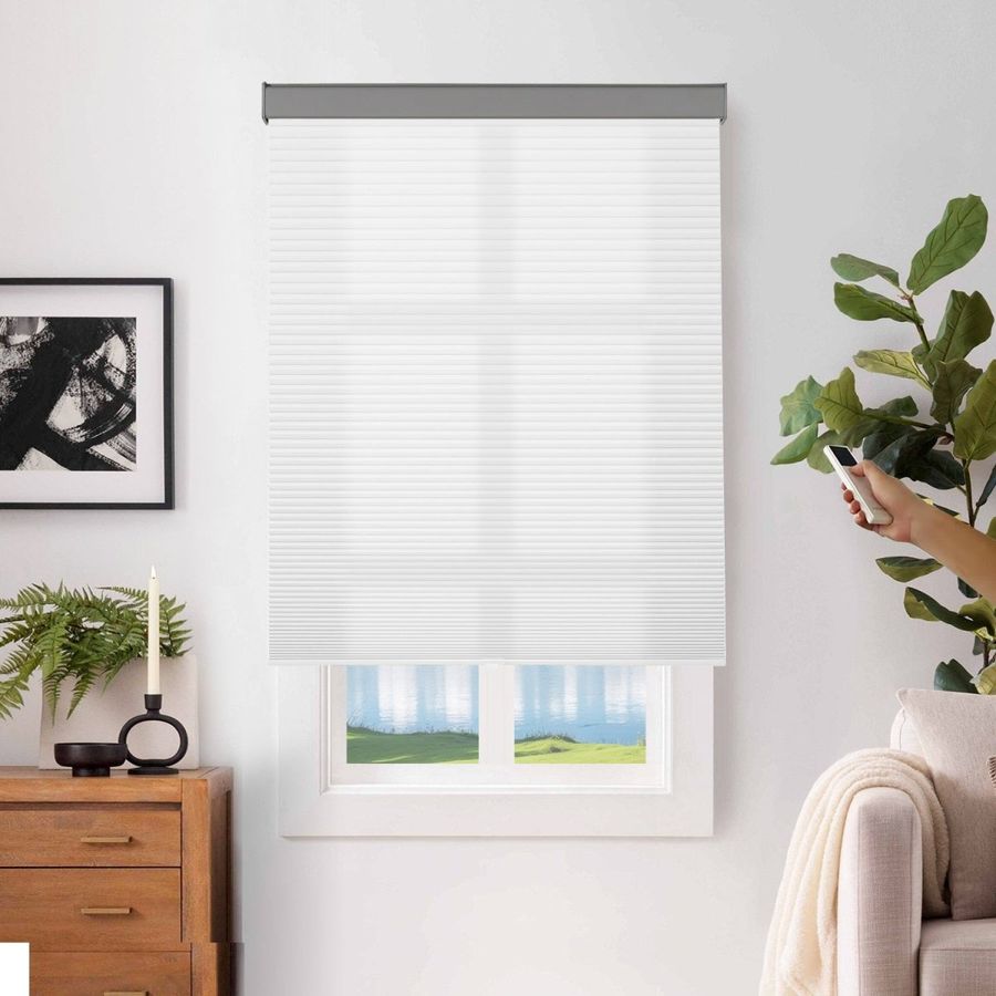Joydeco Custom Cordless Motorization Light Filtering Cellular Shades added by Spoak Member
