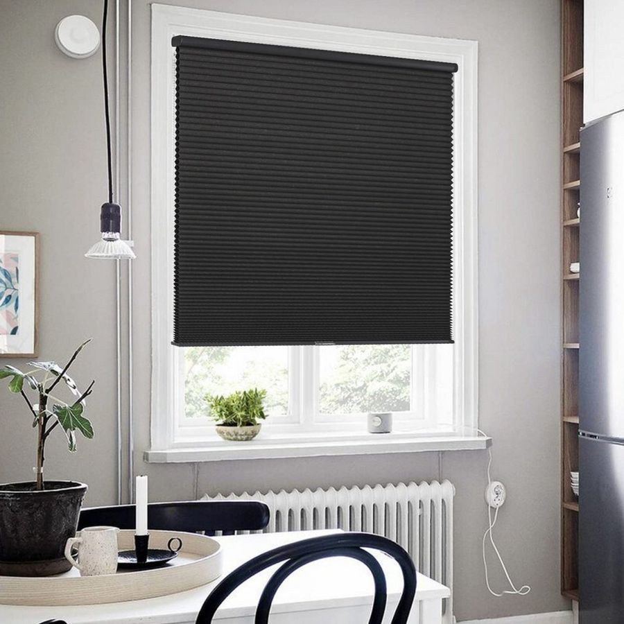 Joydeco Cellular Shades Cordless Black Wide Blackout Cellular Blinds added by Spoak Member