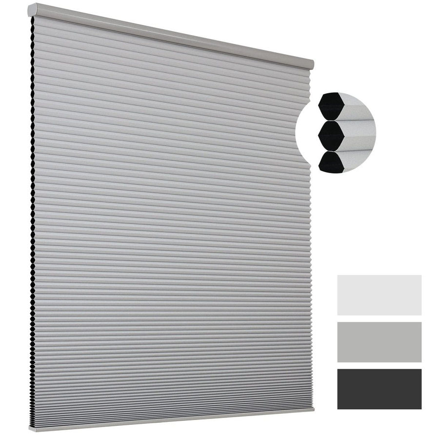 Joydeco Cellular Shades CordlessGrey Wide Blackout Cellular Blinds added by Spoak Member