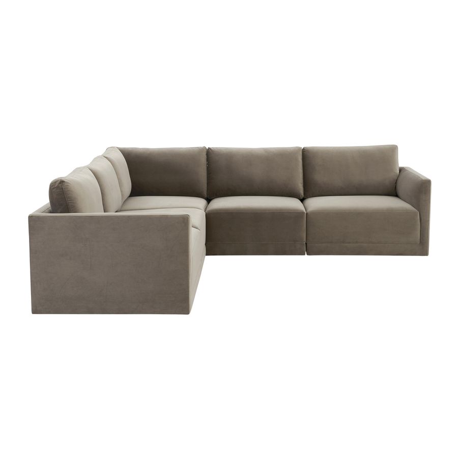 Willow Velvet Modular 5-Piece L Sectional added by Spoak Member