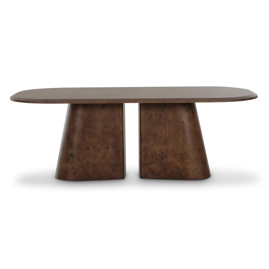 Gladyss Brown Burl Oval 87" Dining Table added by Spoak Member