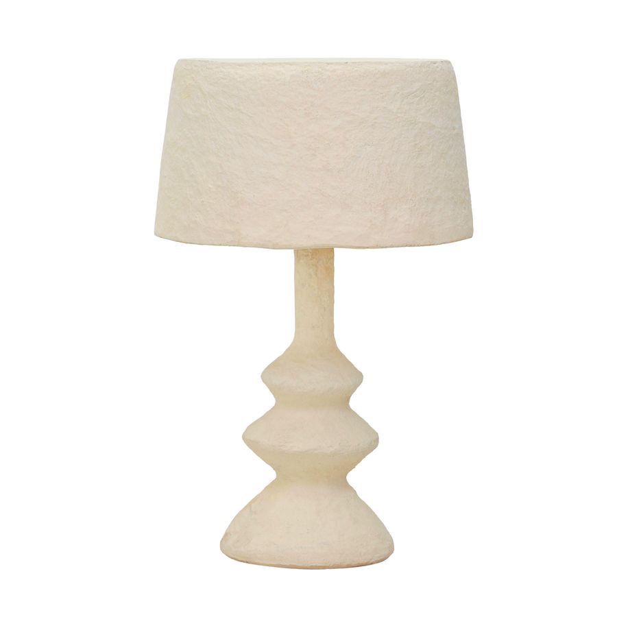 Cream Cotton Mache Table Lamp added by Spoak Member