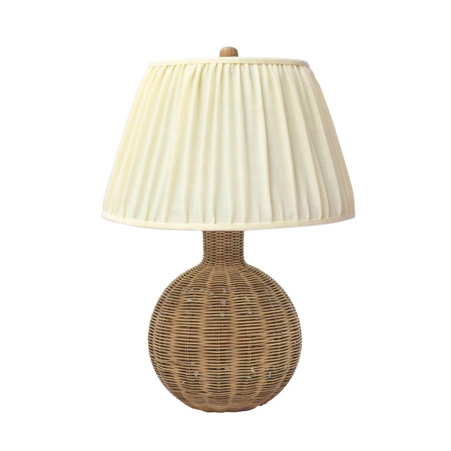 Pallora Cream & Natural Rattan Table Lamp added by Spoak Member