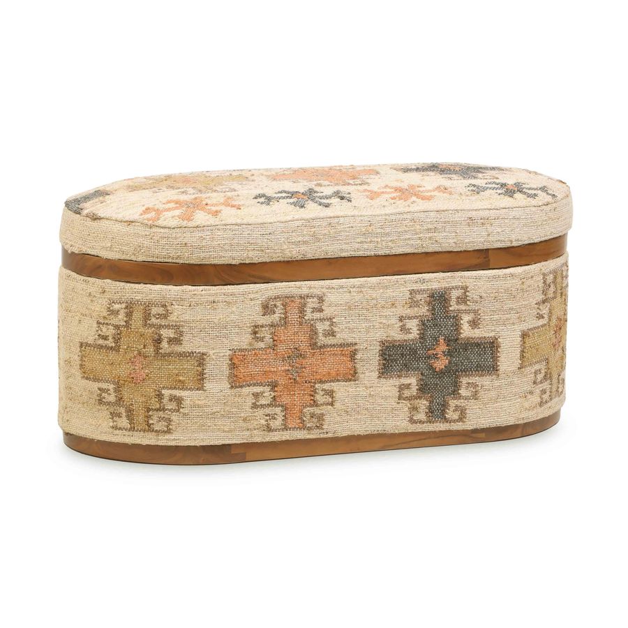 Olivier Cotton Oval Storage Ottoman added by Spoak Member