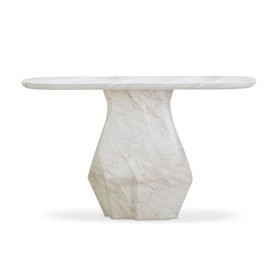 Esme Faux Marble Indoor / Outdoor Long Console Table added by Spoak Member