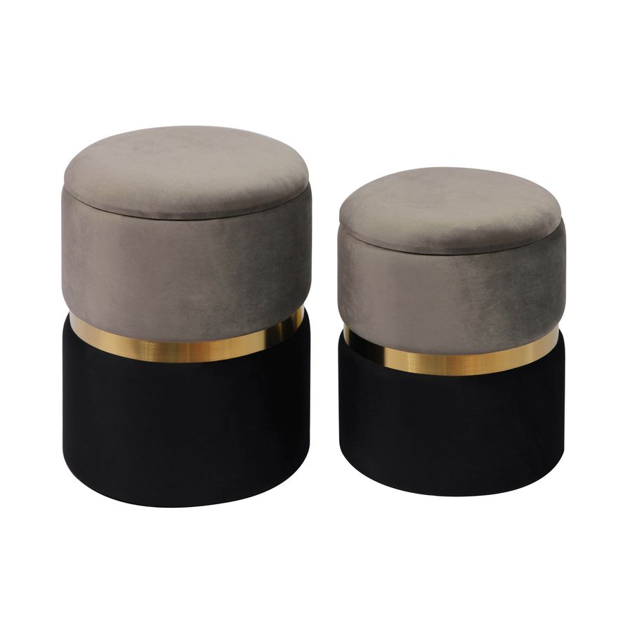Gigi Grey Storage Ottomans - Set of 2 added by Spoak Member