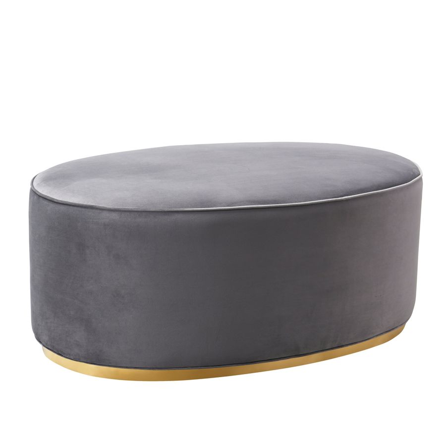 Scarlett Velvet Oval Ottoman added by Spoak Member