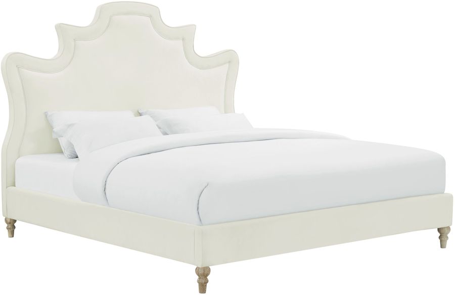 Serenity Cream Velvet Bed added by Spoak Member