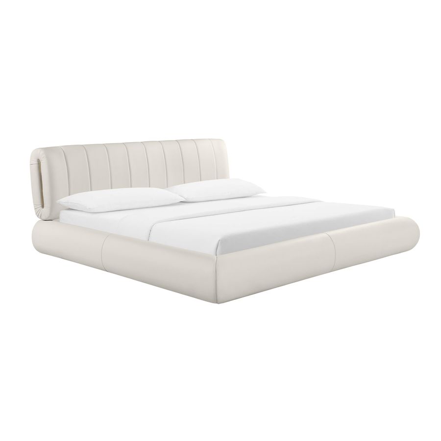 Karol Cream Performance Vegan Leather Bed added by Spoak Member