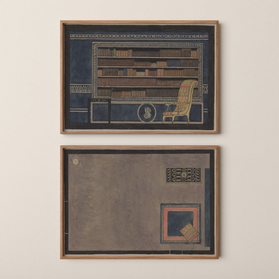 View of Interior for Paris Exhibition Prints Collection (Set of 2), 1925 added by Spoak Member