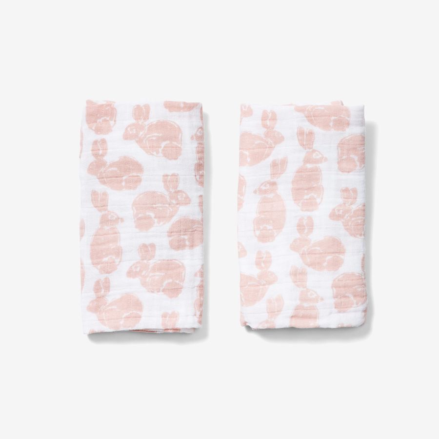 Burp Cloth Set - Bunny | Blush added by Spoak Member