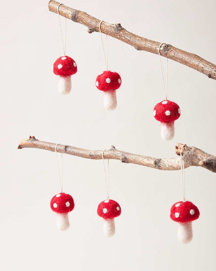 Nordic Felted Mushroom Ornaments added by Spoak Member