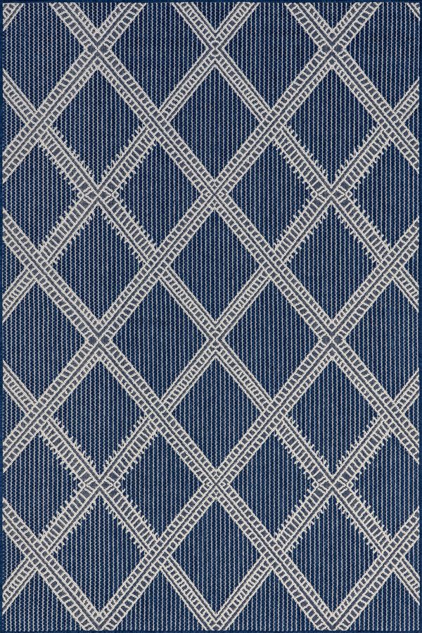 Favianna Indoor/Outdoor Trellis Rug | Navy added by Spoak Member