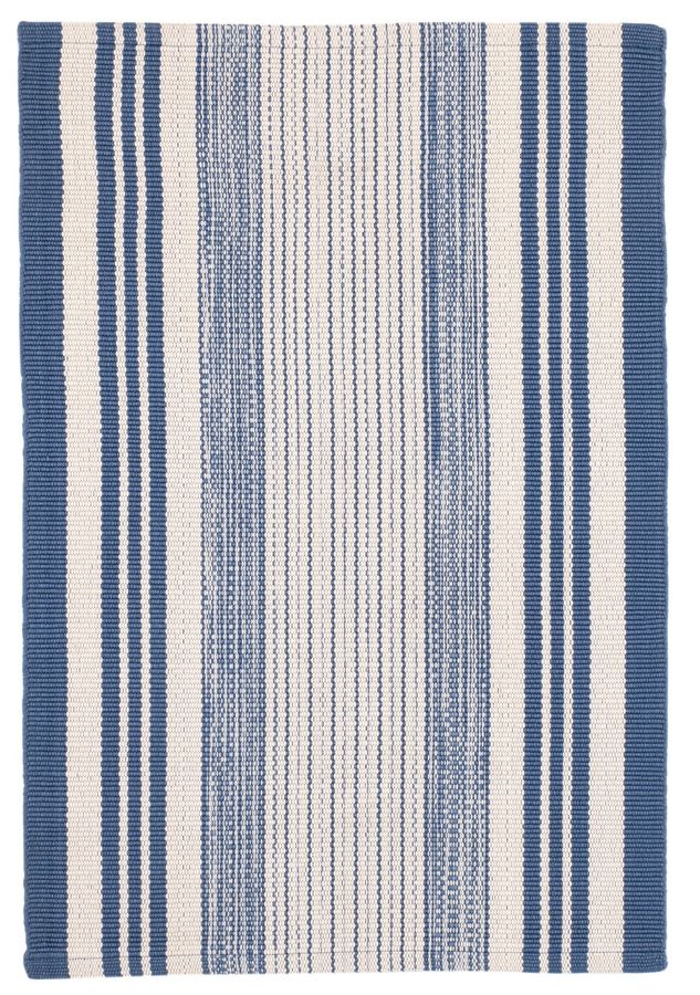Quincy Stripe Handwoven Indoor/Outdoor Rug | Denim added by Spoak Member