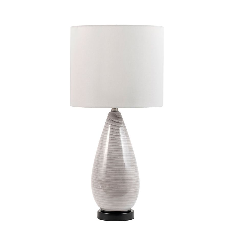 27-inch Whitney Glass Table Lamp | Grey added by Spoak Member