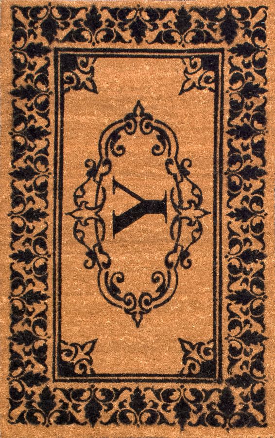 Monogrammed Outdoor Welcome Door Mat | Letter Y added by Spoak Member