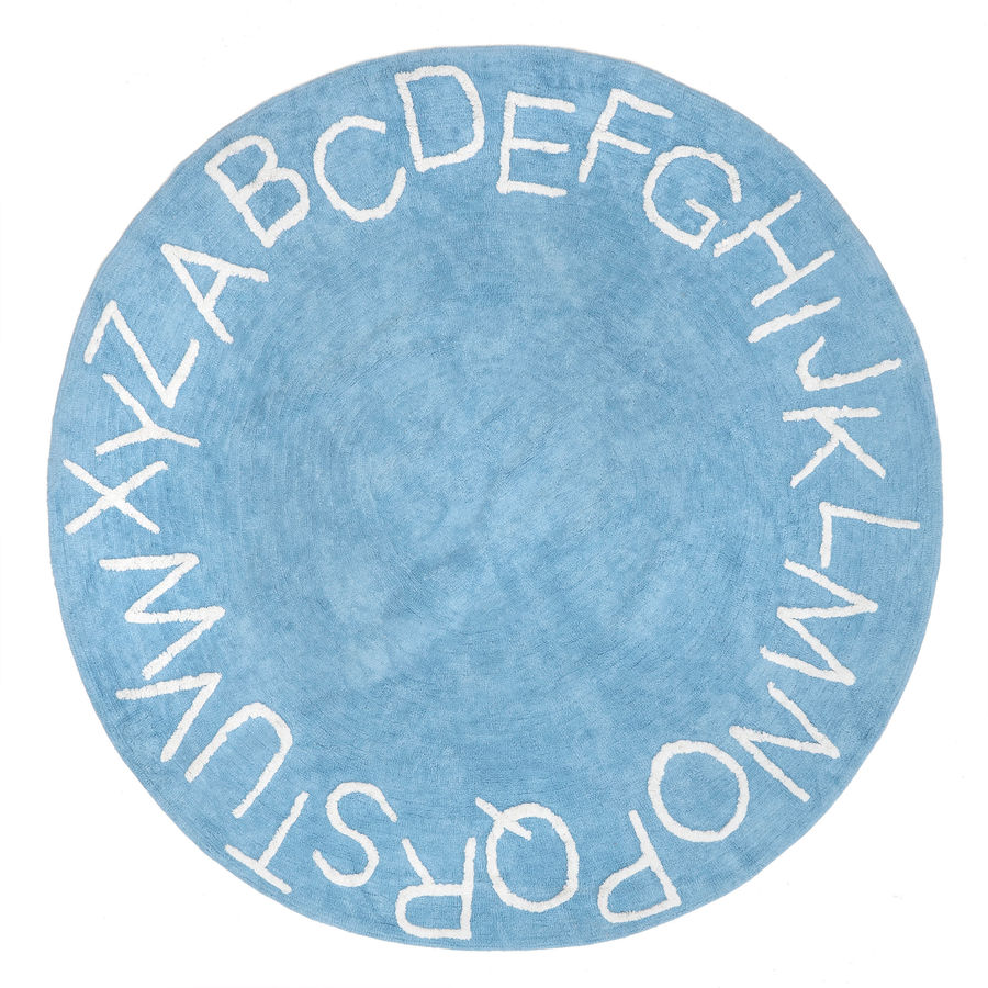 Alphabet Nursery Washable Rug | Light Blue added by Spoak Member