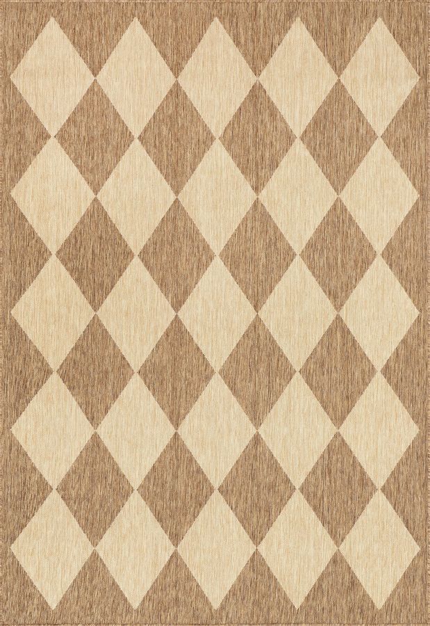 Adelaide Harlequin Indoor/Outdoor Rug | Brown added by Spoak Member