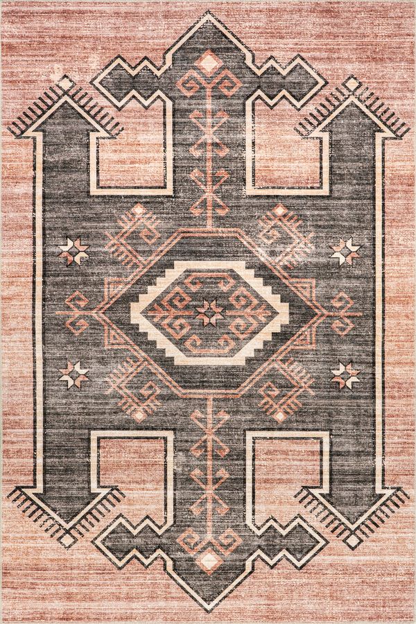 Sagebrush Geometric Washable Rug | Blush added by Spoak Member