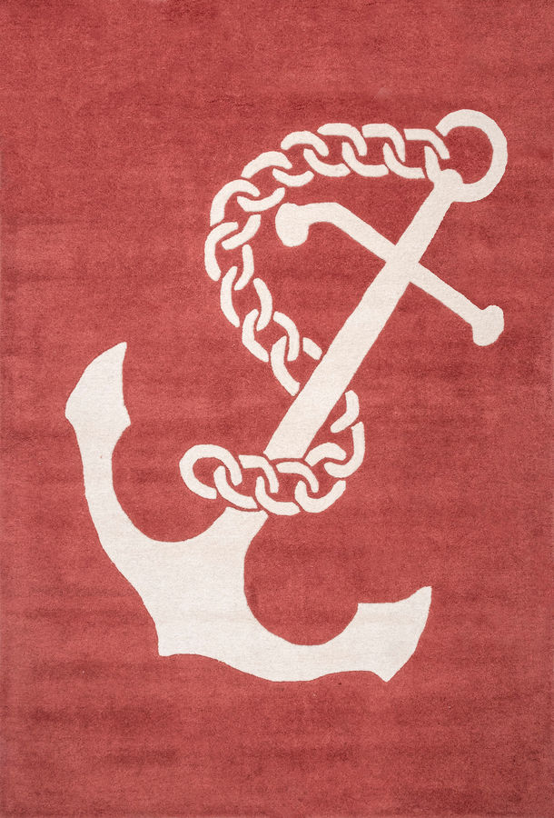 Nautical Anchor Rug | Rust added by Spoak Member