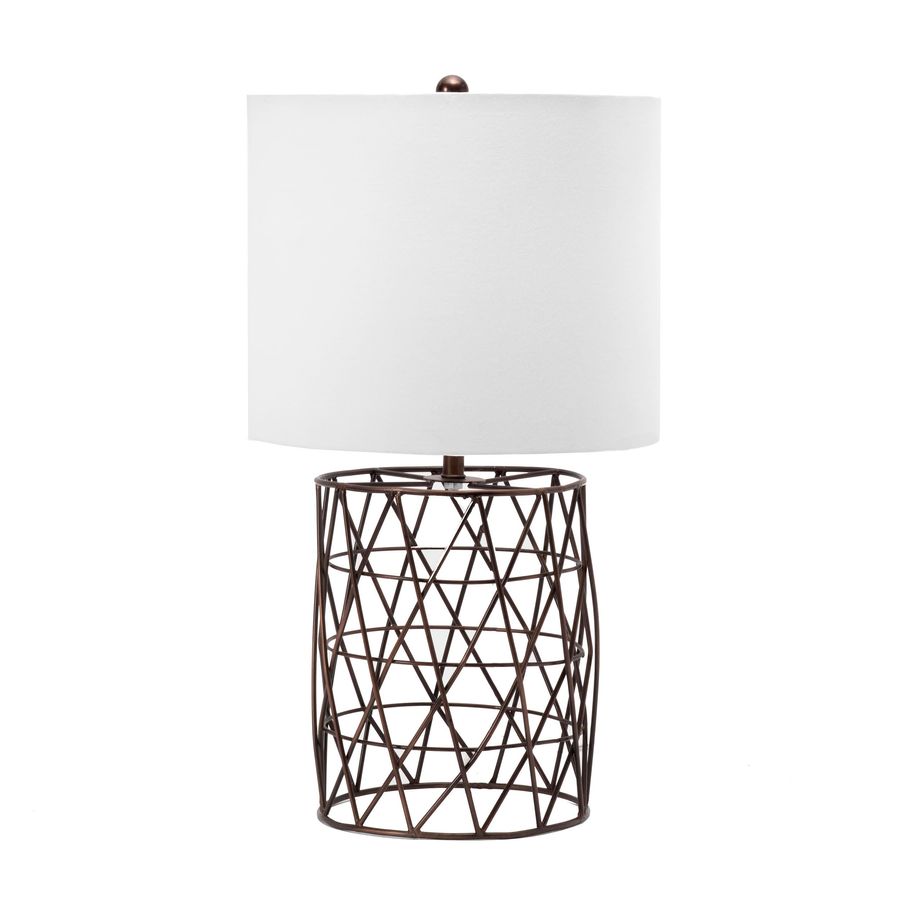22-inch Iron Wire Mesh Trellis Table Lamp | Brass added by Spoak Member
