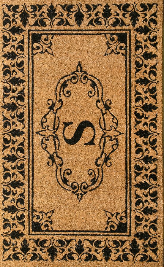 Monogrammed Outdoor Welcome Door Mat | Letter S added by Spoak Member
