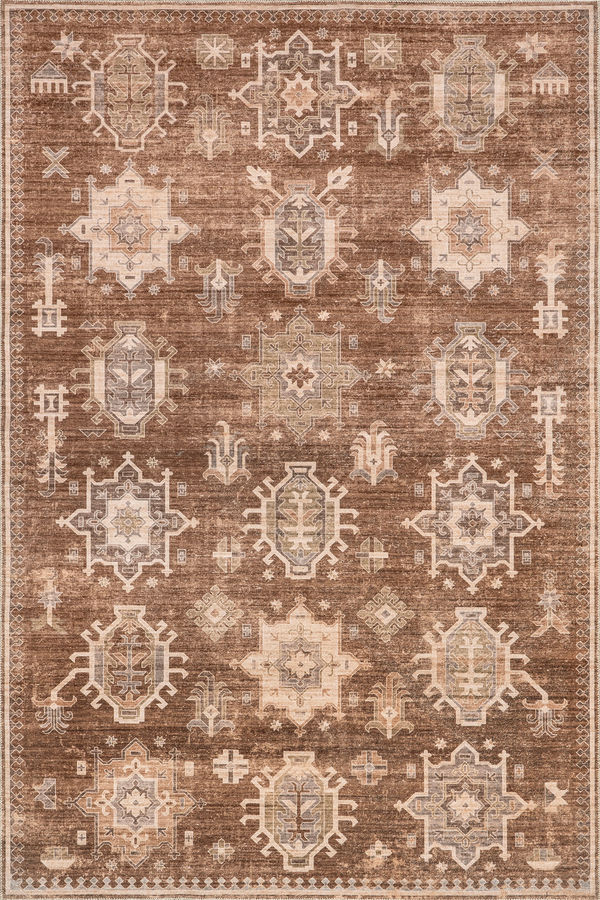 Thalia Medallion Washable Rug | Sienna Brown added by Spoak Member