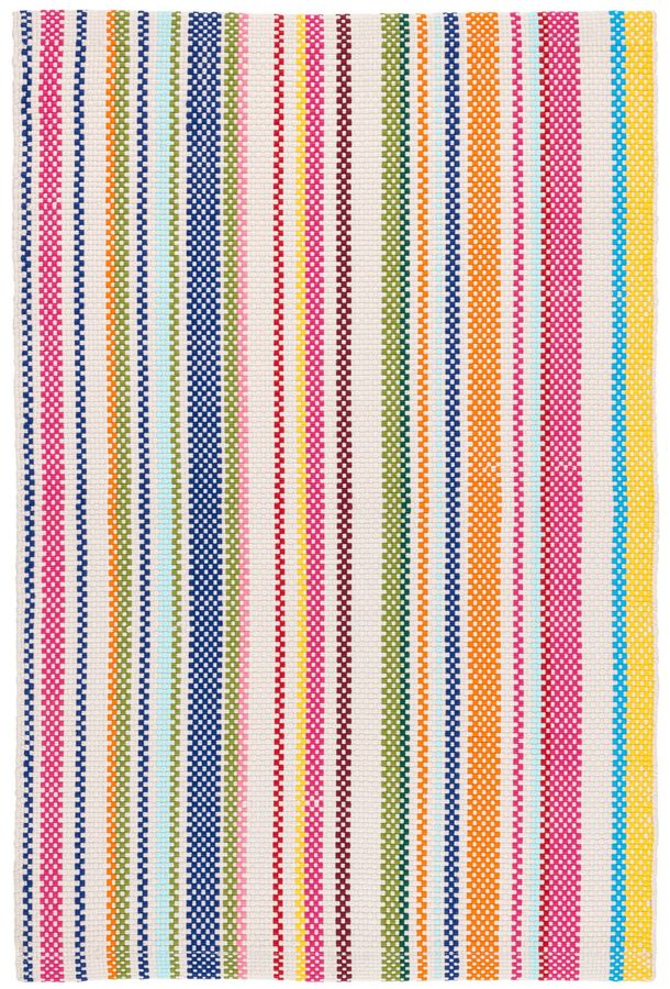 Summer Stripe Handwoven Indoor/Outdoor Rug | Multi added by Spoak Member