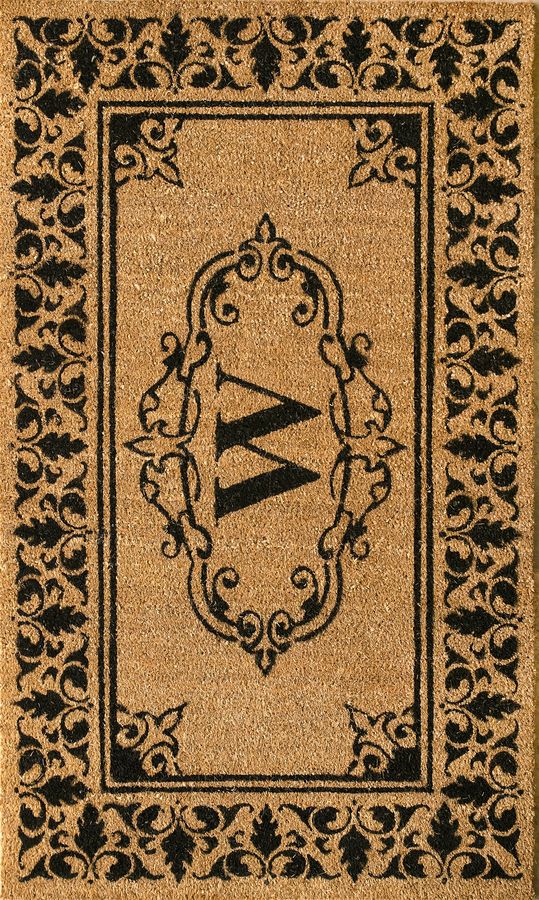 Monogrammed Outdoor Welcome Door Mat | Letter W added by Spoak Member